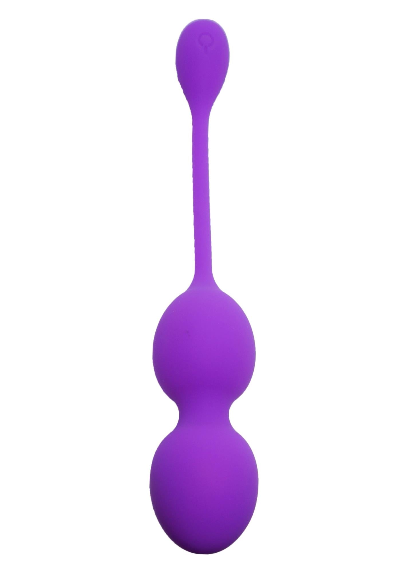 Bile vibratoare Kegel din silicon seria B violet USB 10 funcții 32 mm