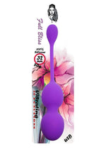 Bile vibratoare Kegel din silicon seria B violet USB 10 funcții 32 mm