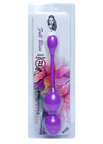 Bile vibratoare Kegel din silicon seria B violet USB 10 funcții 32 mm