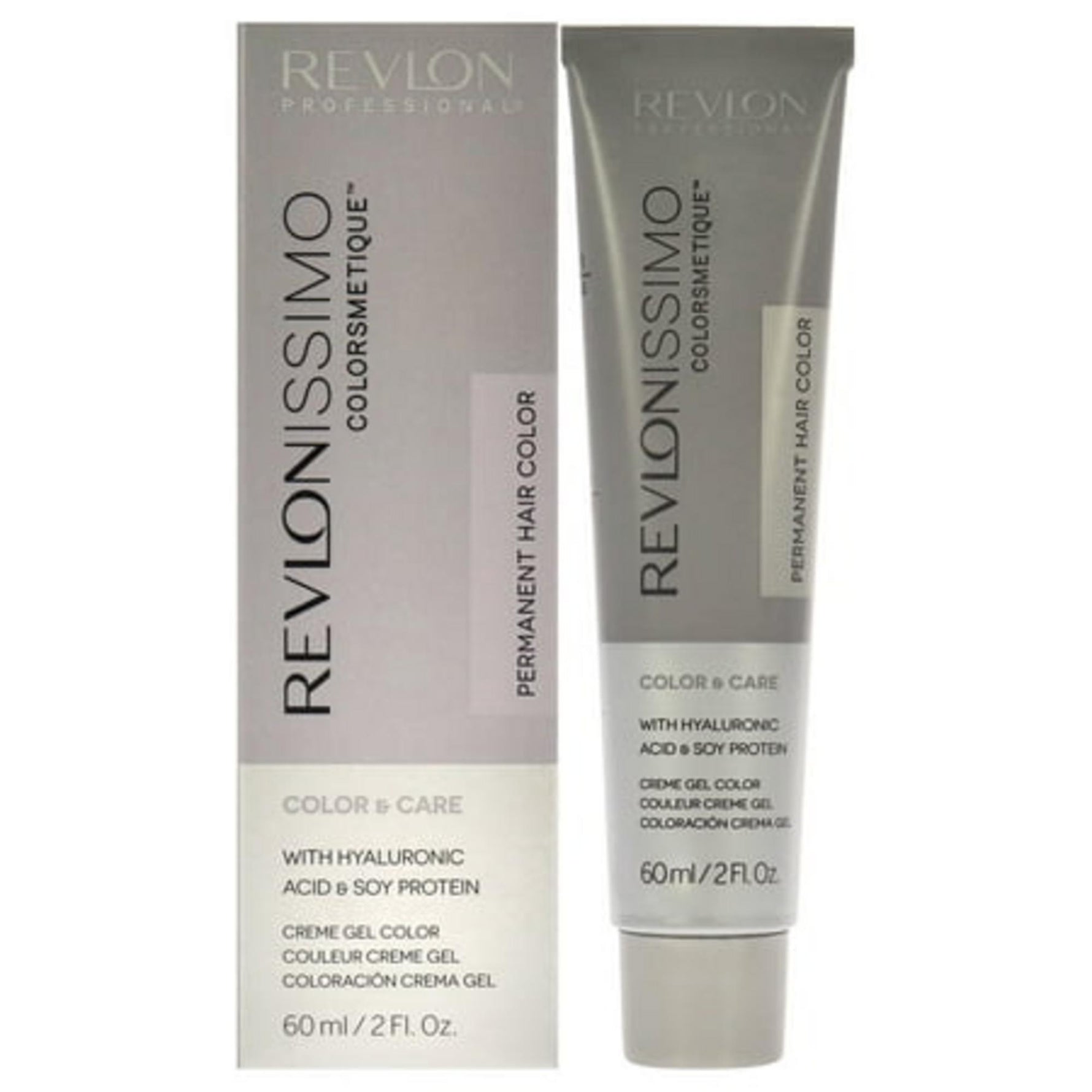 Revlon, Revlonissimo Colorsmetique, Acid hialuronic, Vopsea permanentă de păr, 7.43 Golden Copper Blonde, 60 ml
