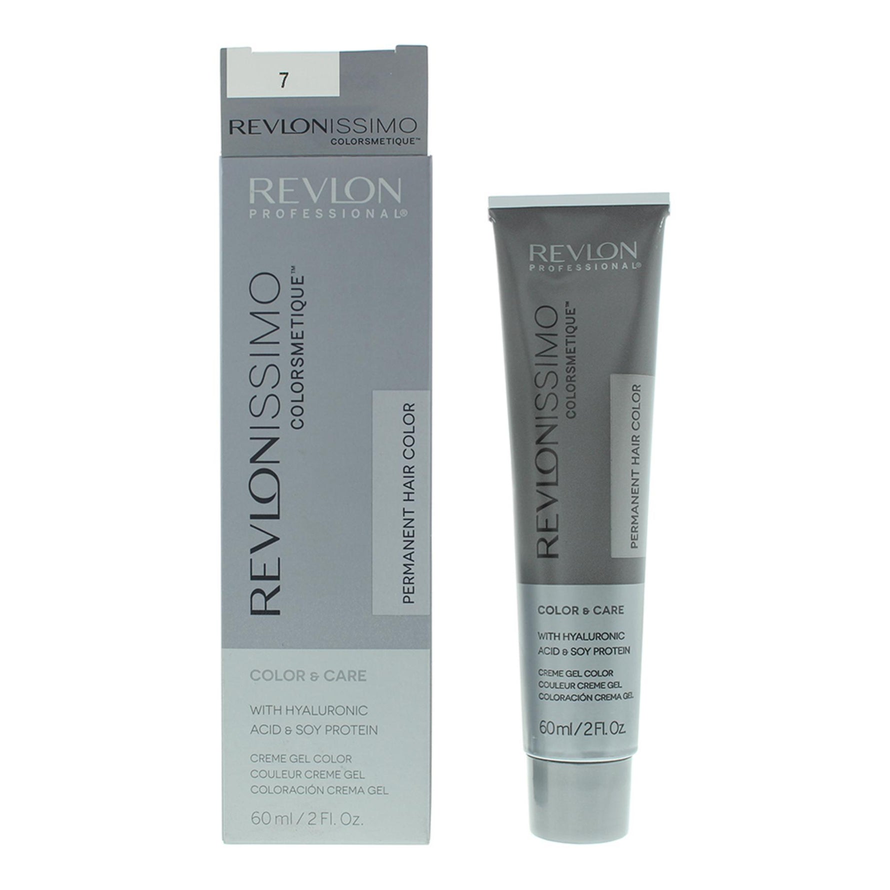 Revlon, Revlonissimo Colorsmetique, Vopsea permanentă de păr, 7 Medium Blonde, 60 ml