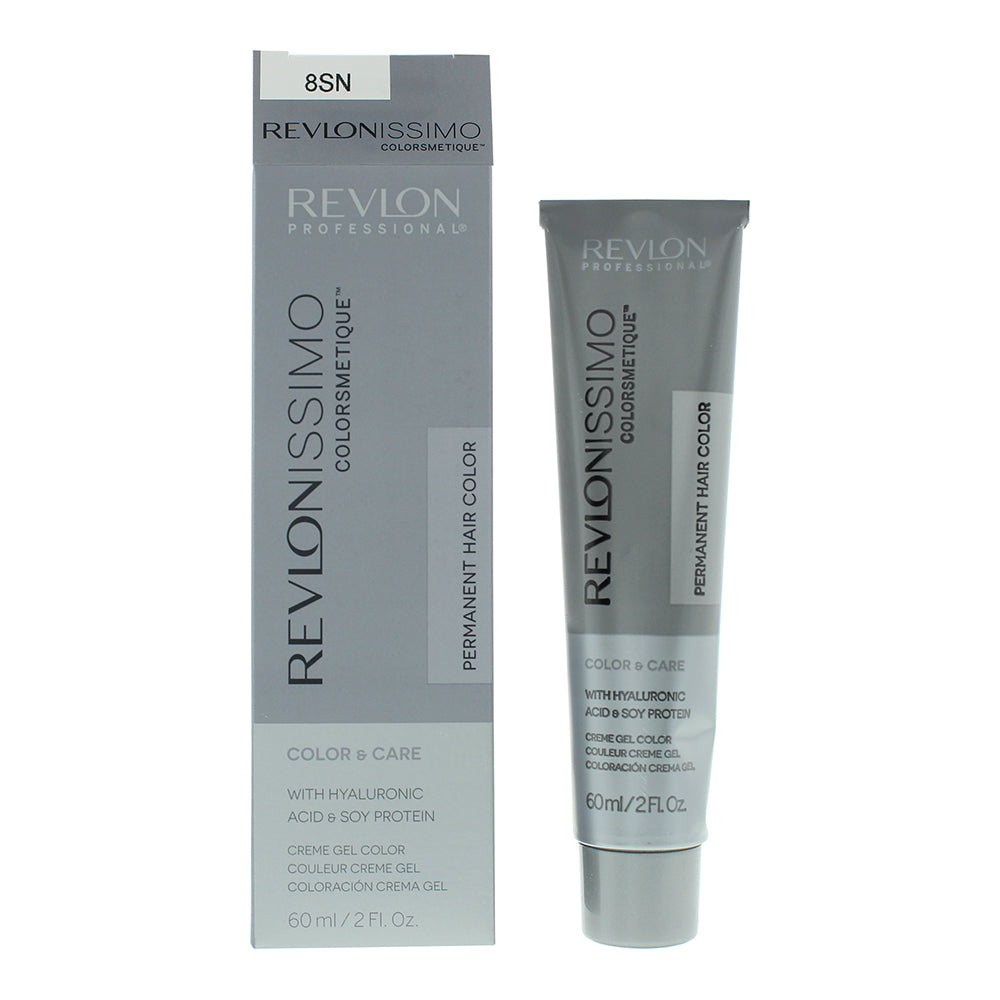 Revlon, Revlonissimo Colorsmetique, Vopsea permanentă de păr, 8SN Light Blonde, 60 ml