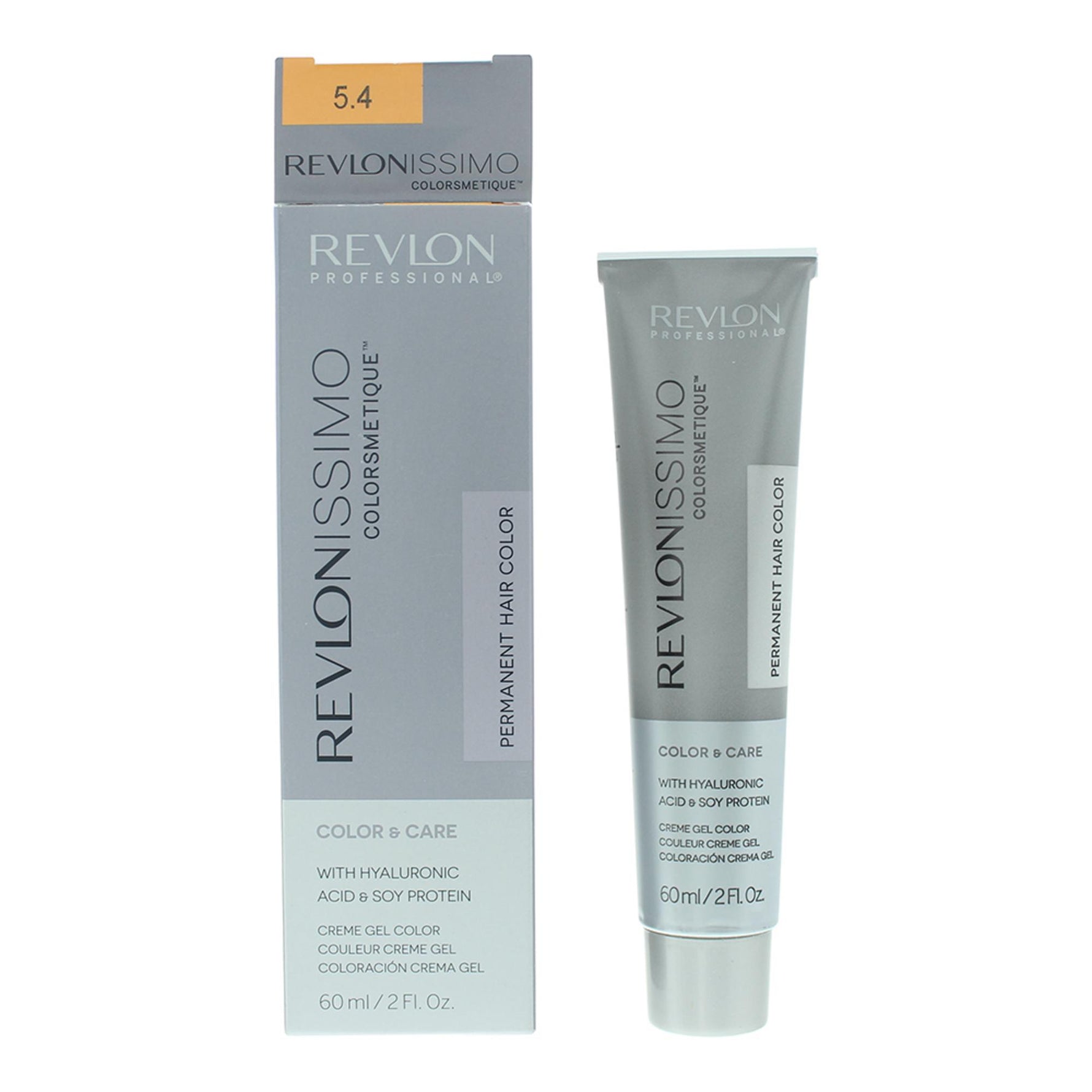 Revlon, Revlonissimo Colorsmetique, Vopsea permanentă de păr, 5.4 Light Copper Brown, 60 ml