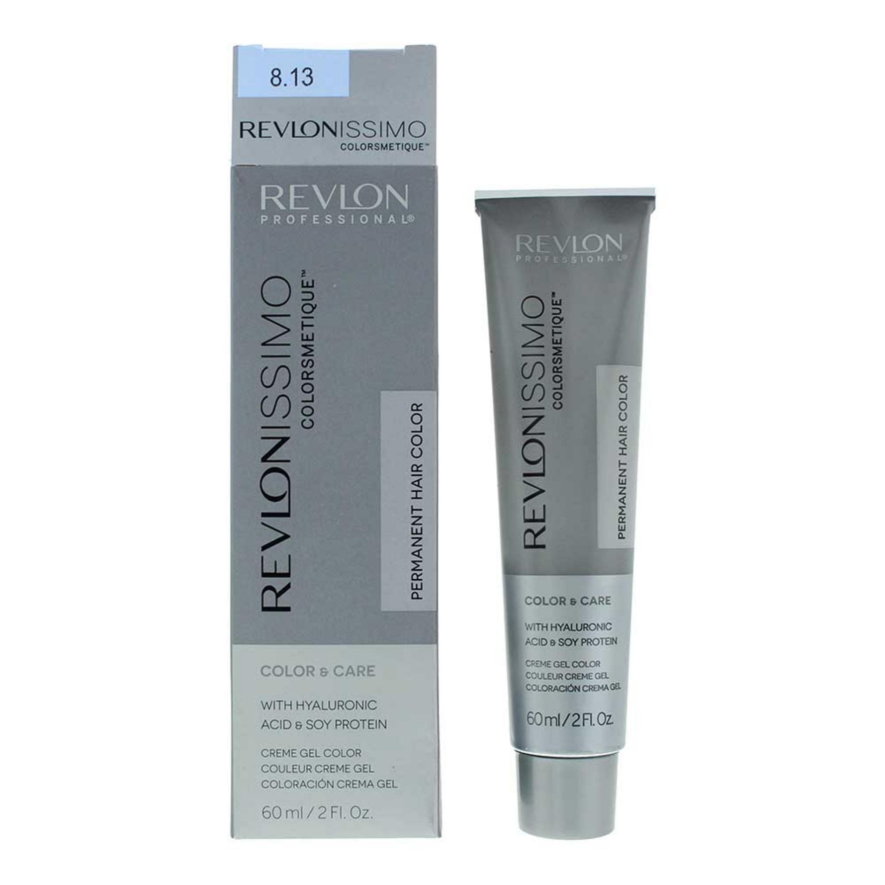 Revlon, Revlonissimo Colorsmetique, Vopsea permanentă de păr, 8.13 Light Frosty Beige Blonde, 60 ml