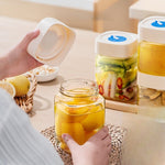 Borcan din Sticla de Inalta Calitate, Flippy, Capac Ermetic, Uz Casnic, Depozitarea Condimentelor sau a Alimentelor