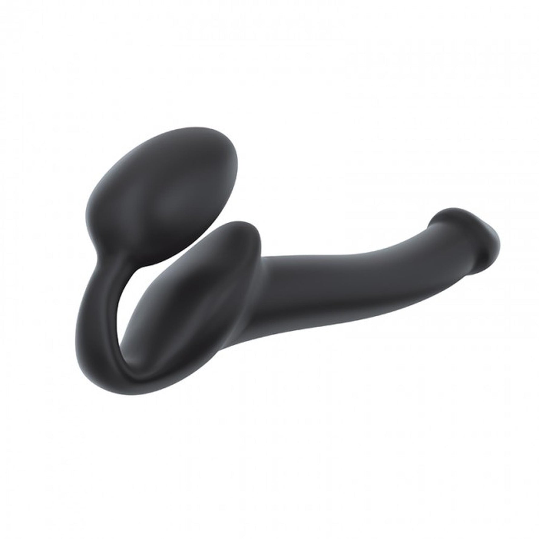 Strapon fără bretele flexibil semi-realist Straponme negru M 17 cm