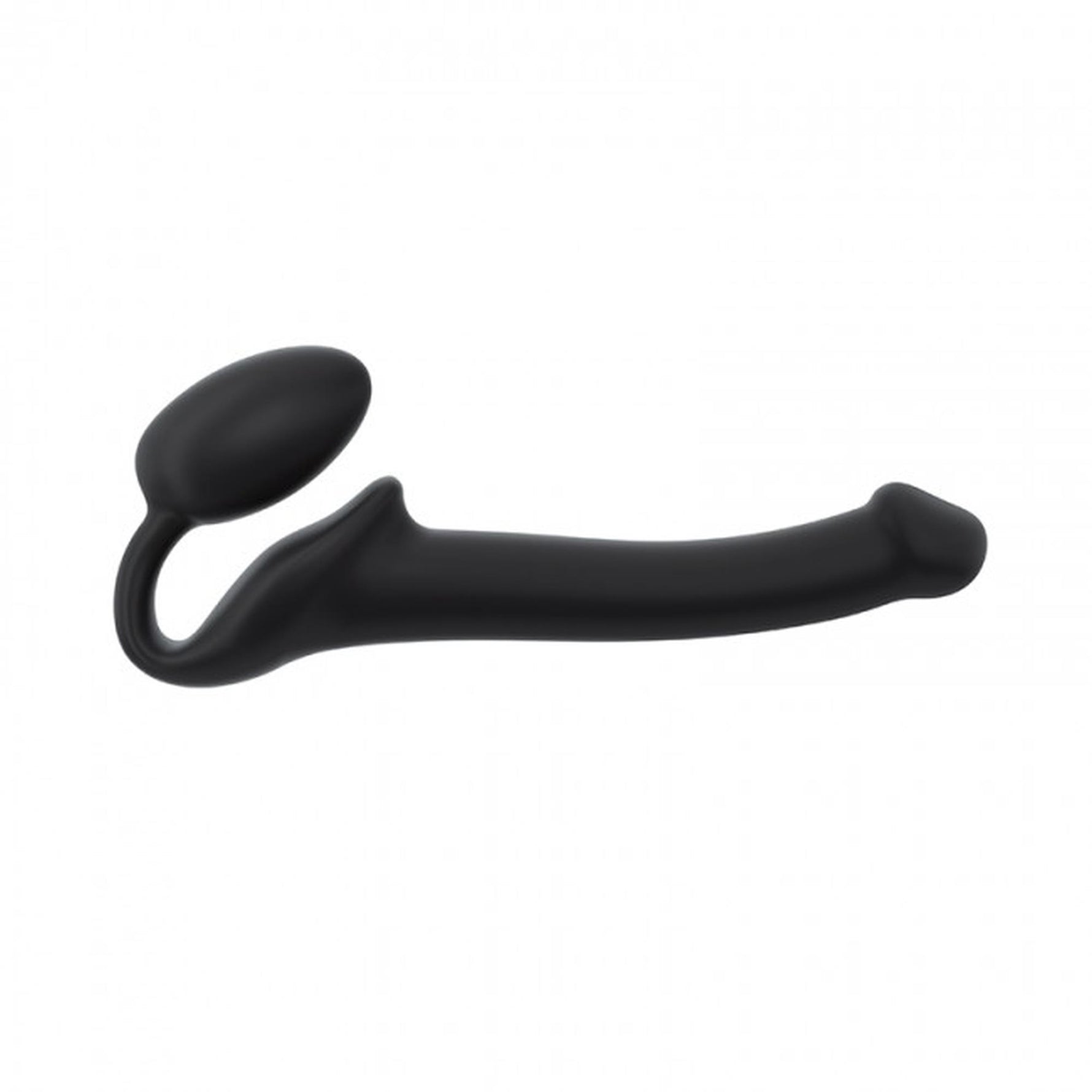 Strapon fără bretele flexibil semi-realist Straponme negru M 17 cm