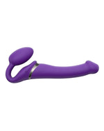 Curea vibratoare Strap-on-me silicon M violet USB impermeabil