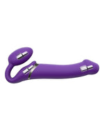 Curea vibratoare Strap-on-me silicon M violet USB impermeabil