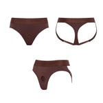 Lenjerie intimă cu ham Heroine XL, culoare ciocolată