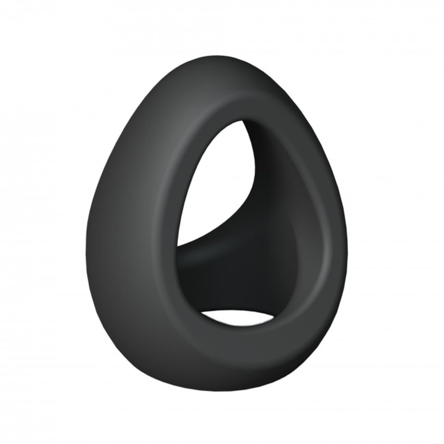 Inel dublu pentru penis Flux Ring Love to Love, din onix negru