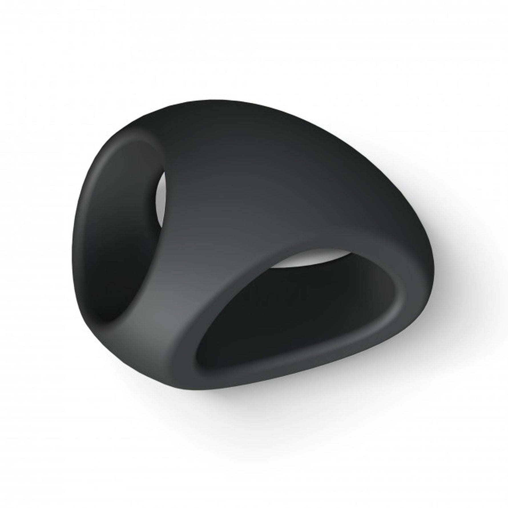 Inel dublu pentru penis Flux Ring Love to Love, din onix negru