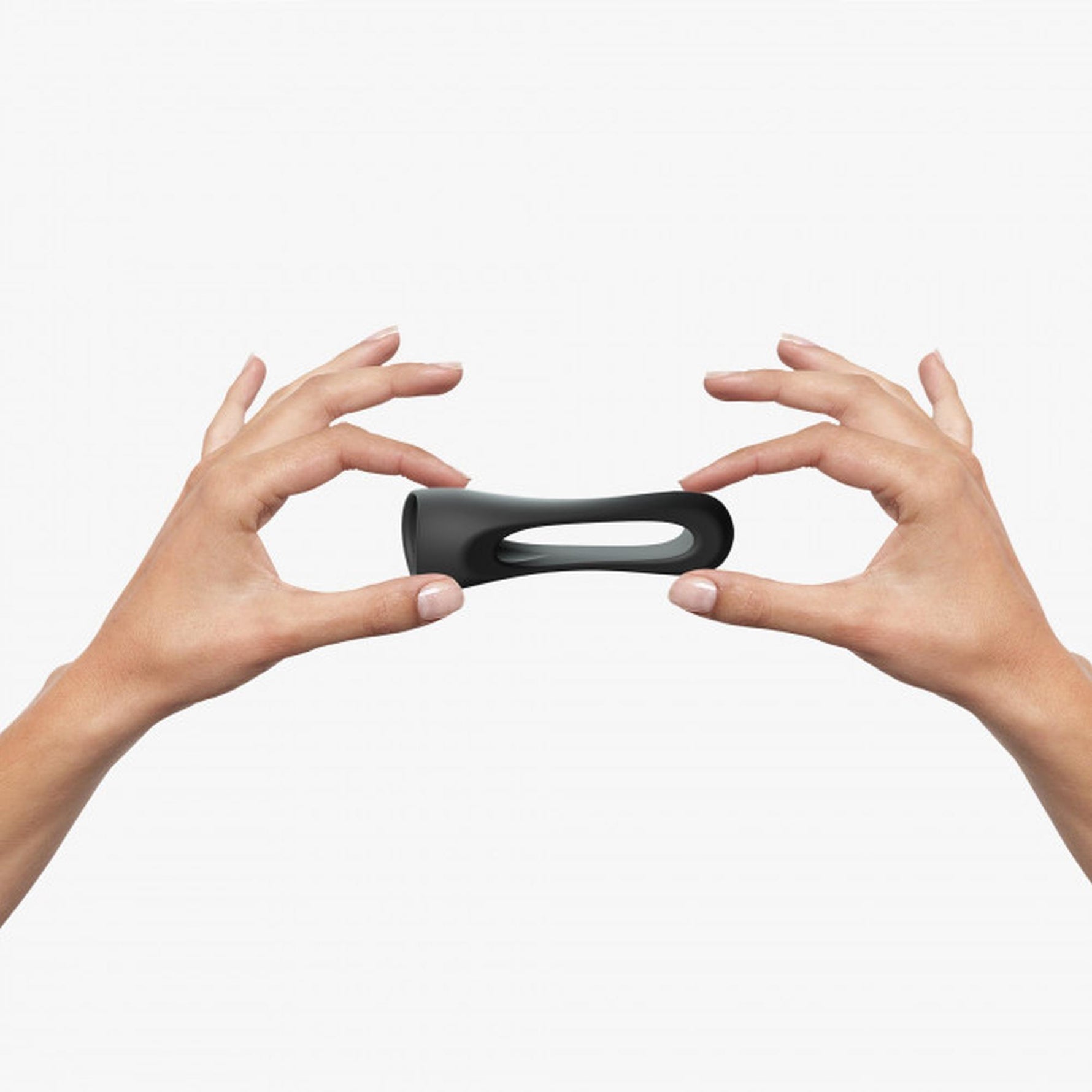 Inel dublu pentru penis Flux Ring Love to Love, din onix negru