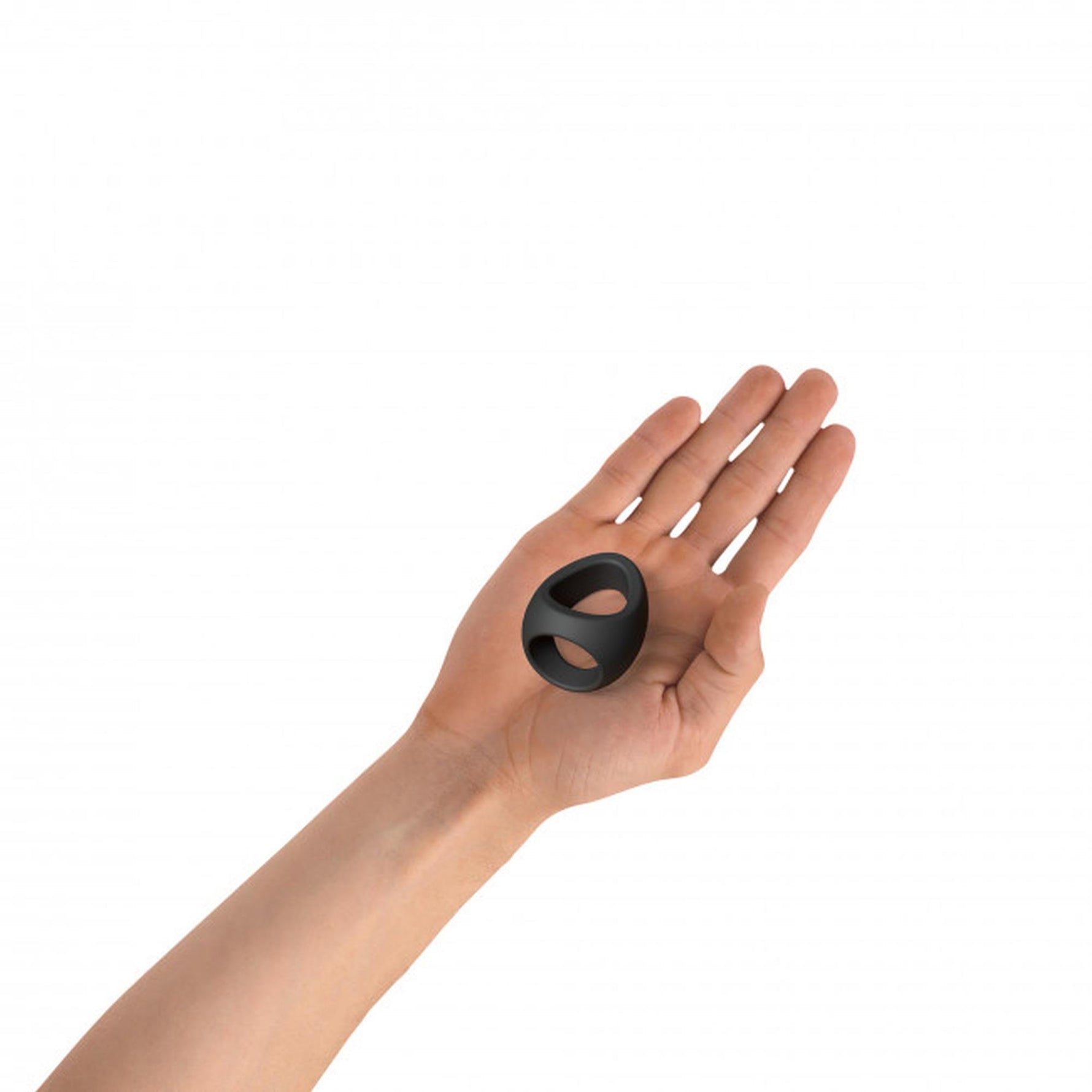 Inel dublu pentru penis Flux Ring Love to Love, din onix negru