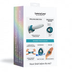 Inel dublu pentru penis Flux Ring Love to Love din silicon albastru marin