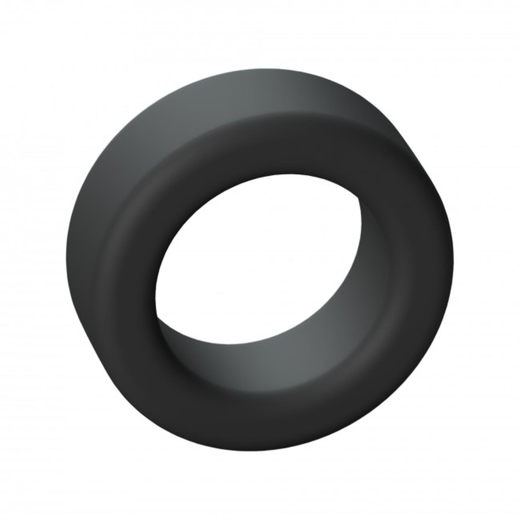 Inel pentru penis Cool Ring Love to Love din silicon, negru, onix