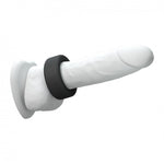Inel pentru penis Cool Ring Love to Love din silicon, negru, onix