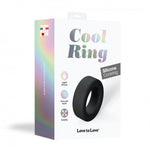 Inel pentru penis Cool Ring Love to Love din silicon, negru, onix