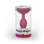 Dop anal din silicon Open Roses Love to Love M, culoare prună