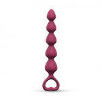 Lanț anal din silicon Bing Bang M Plum Star 15 cm