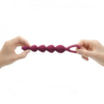 Lanț anal din silicon Bing Bang M Plum Star 15 cm