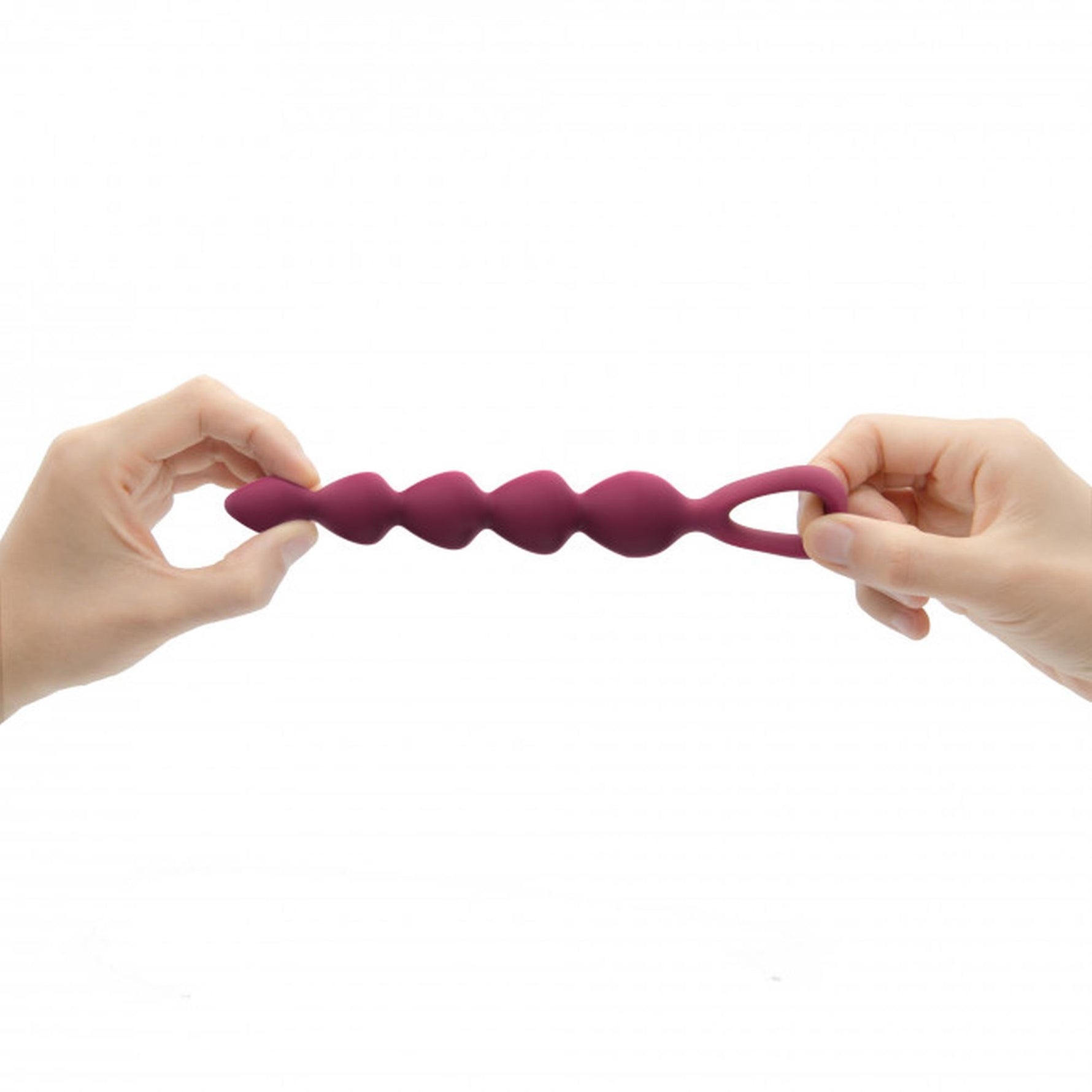 Lanț anal din silicon Bing Bang M Plum Star 15 cm