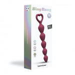 Lanț anal din silicon Bing Bang M Plum Star 15 cm