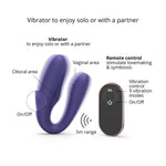 Stimulator clitoridian Love to Love Match Up Indigo 9 cm cu telecomandă
