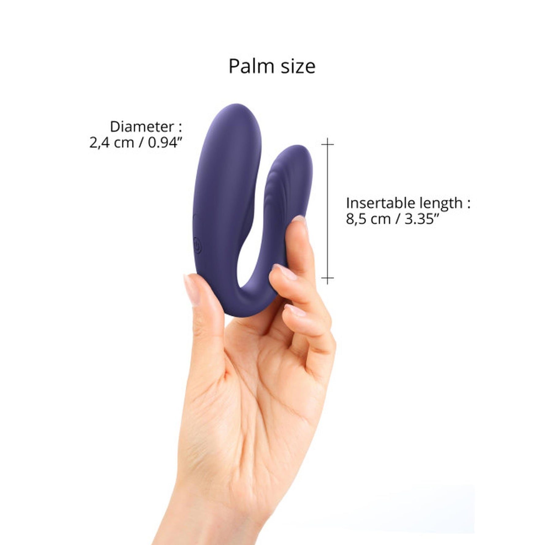 Stimulator clitoridian Love to Love Match Up Indigo 9 cm cu telecomandă