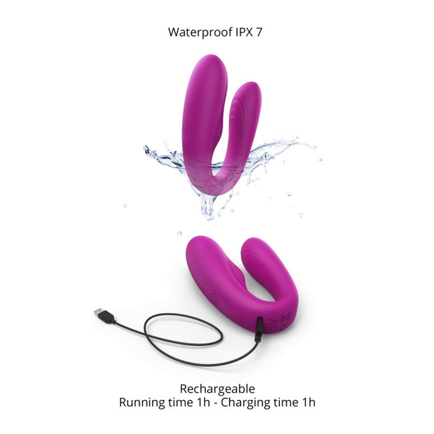 Stimulator clitoridian din silicon Love to Love Match Up cu telecomandă, 9 cm