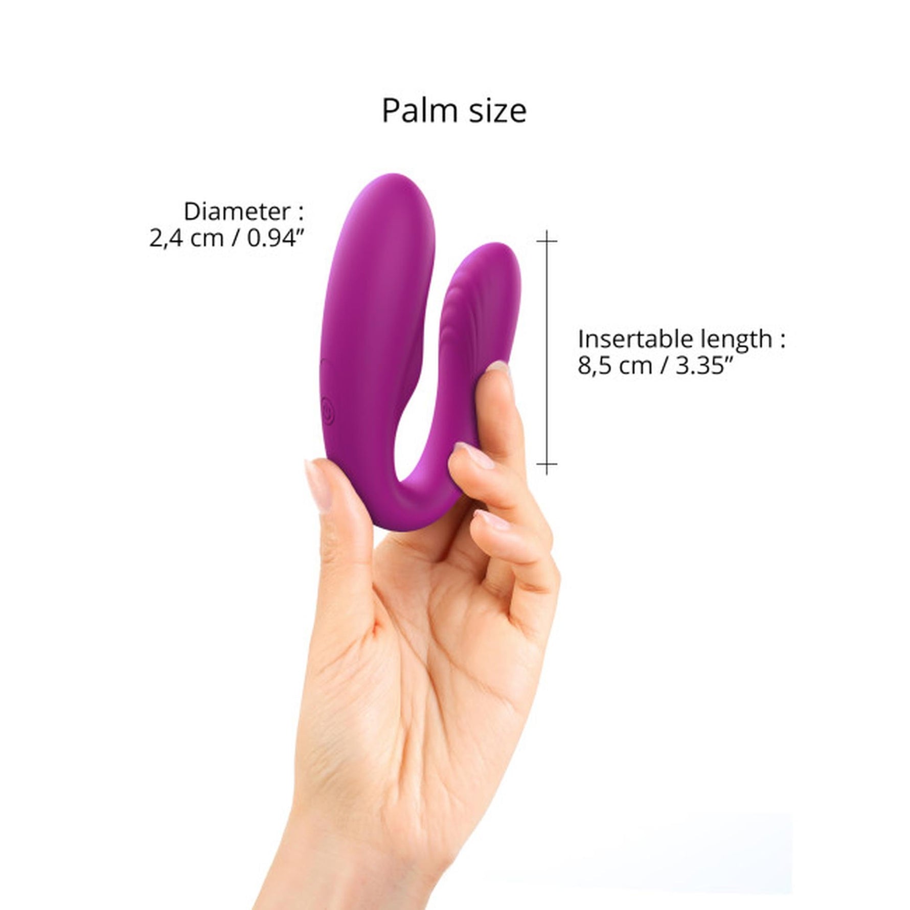 Stimulator clitoridian din silicon Love to Love Match Up cu telecomandă, 9 cm