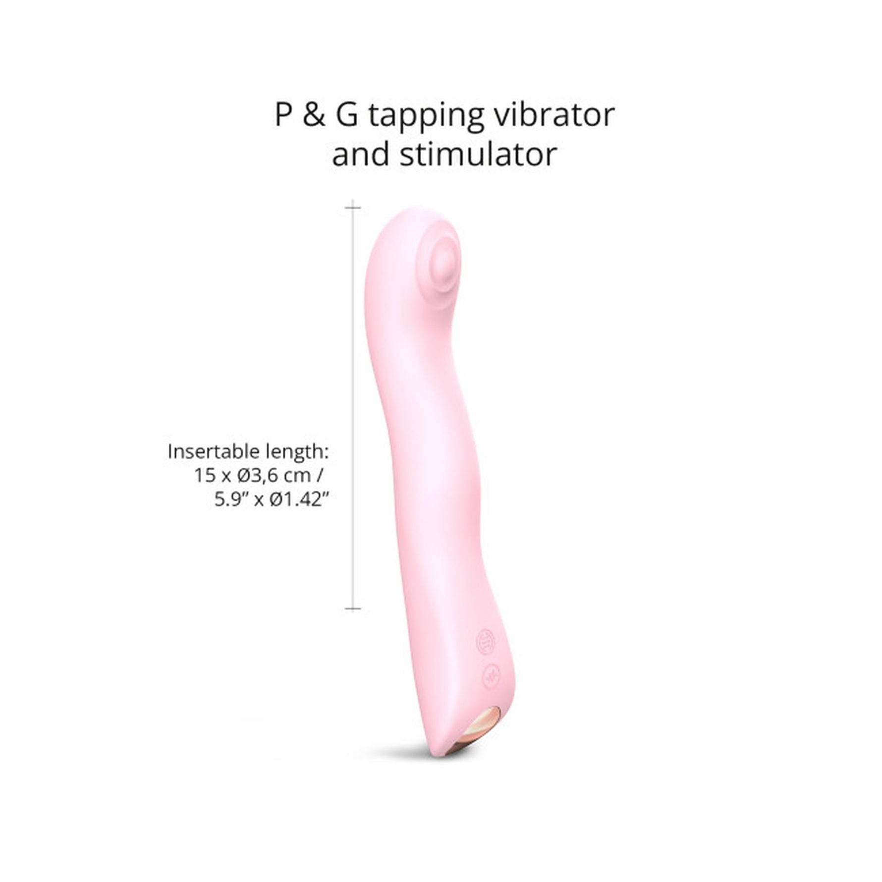 Vibrator SWAP Love to Love Triple G-Spot Roz 15 cm