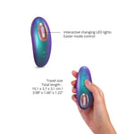 Vibrator Dreamer Love to Love Mini din silicon, culoare turcoaz, cu USB, 10 cm