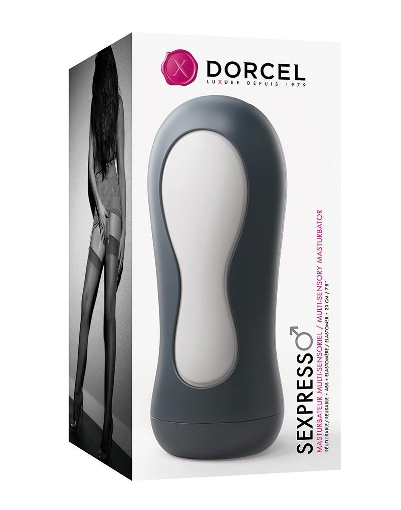 Masturbator Sexpresso Dorcel cu puncte din silicon, impermeabil, 20 cm