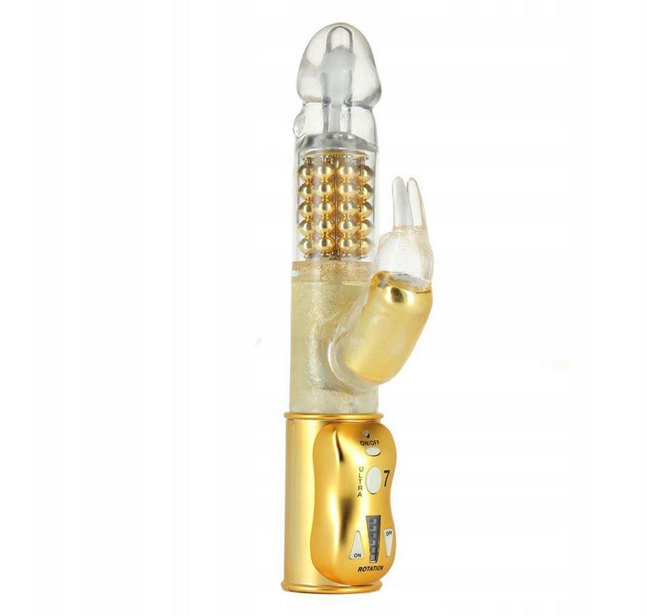 Vibrator Orgasmic Rabbit auriu Dorcel 25 cm