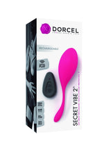 Ou vibrant Dorcel Secret Vibe 2, roz, telecomandă USB