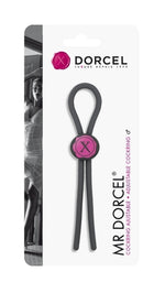 Buclă de erecție reglabilă din silicon Mr Dorcel, neagră, 29 cm