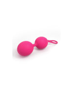 Bile duble de gheișă din silicon Dorcel, roz, 15,6 cm