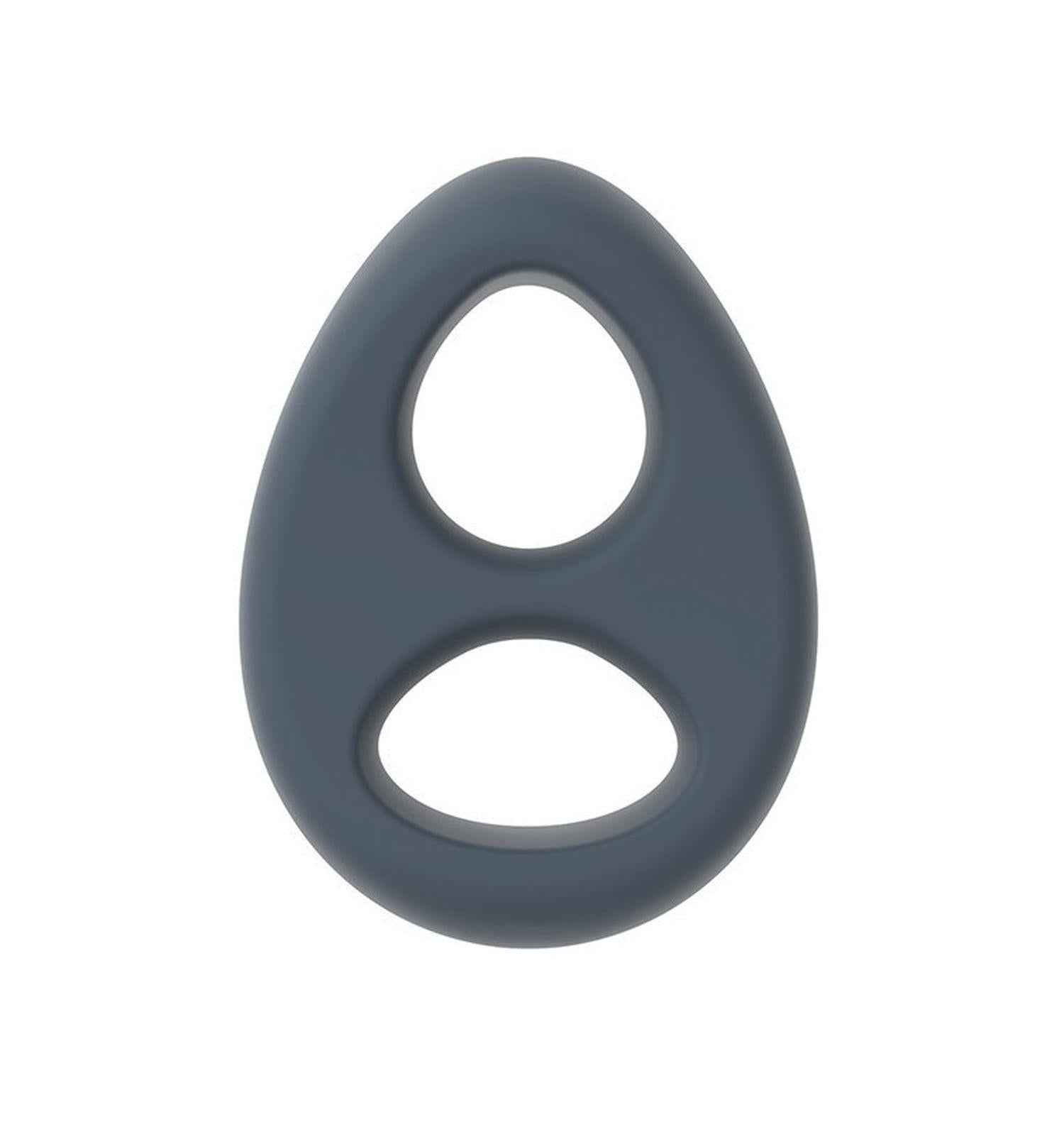 Inel pentru penis Dorcel Liquid Soft Teardrop din silicon, negru