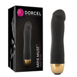 Vibrator Dorcel Mini Must Gold Silicon Negru 12 cm Impermeabil