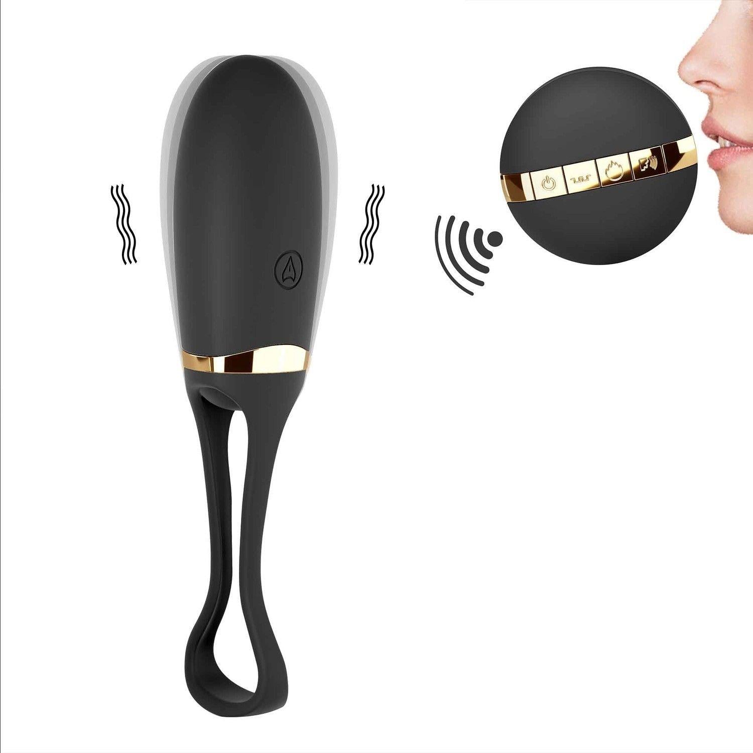 Ou vibrant Dorcel Secret Delight Gold Black cu control vocal USB