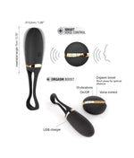 Ou vibrant Dorcel Secret Delight Gold Black cu control vocal USB
