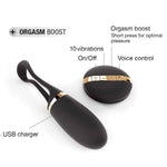 Ou vibrant Dorcel Secret Delight Gold Black cu control vocal USB