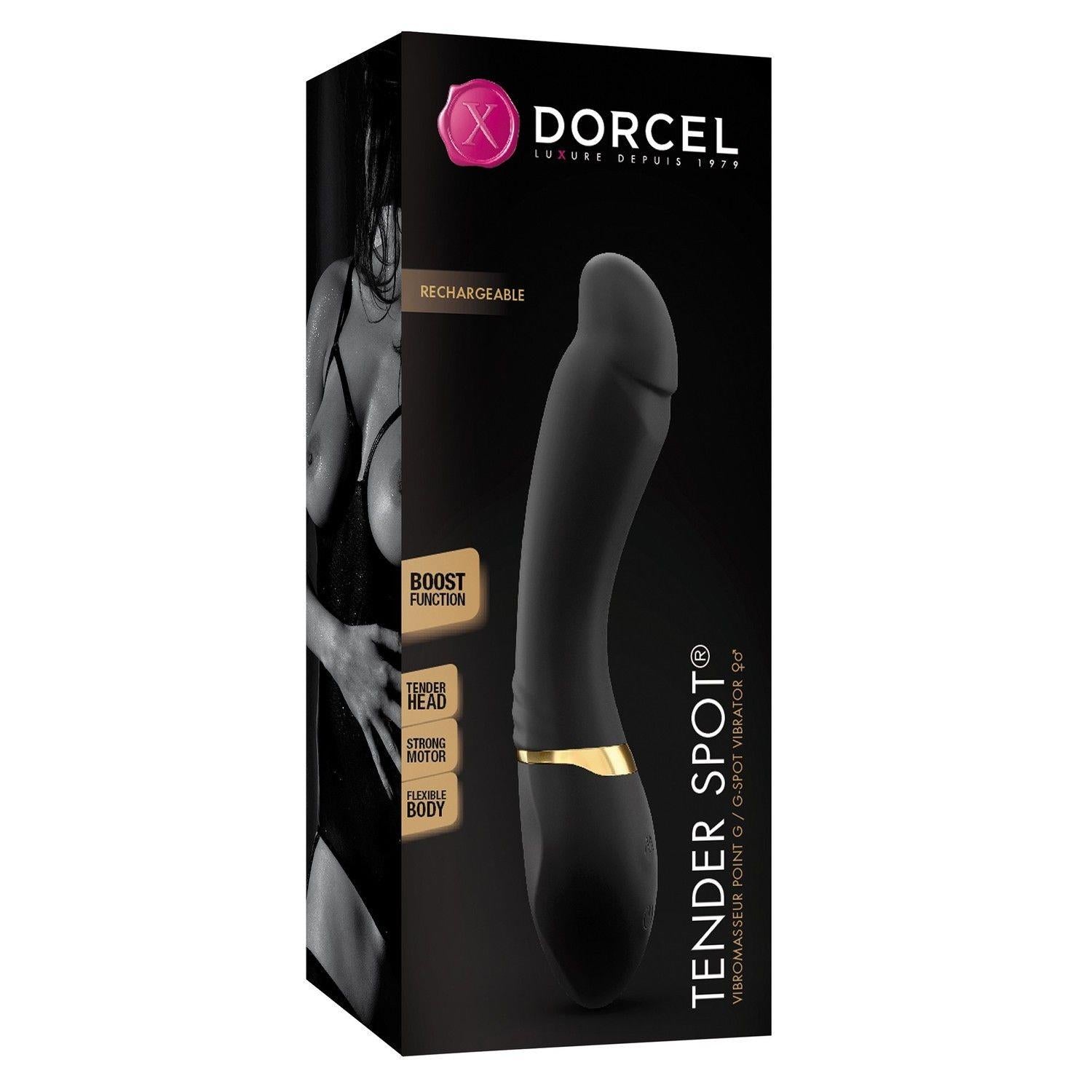 Vibrator Dorcel Tender Spot G-Spot Negru 20cm USB