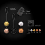 Bile vibratoare Dorcel Geisha cu telecomandă USB