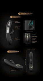 Vibrator USB din silicon Dorcel Divine Rabbit