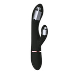 Vibrator Dorcel Glam Rabbit din silicon, negru, USB, 21,8 cm