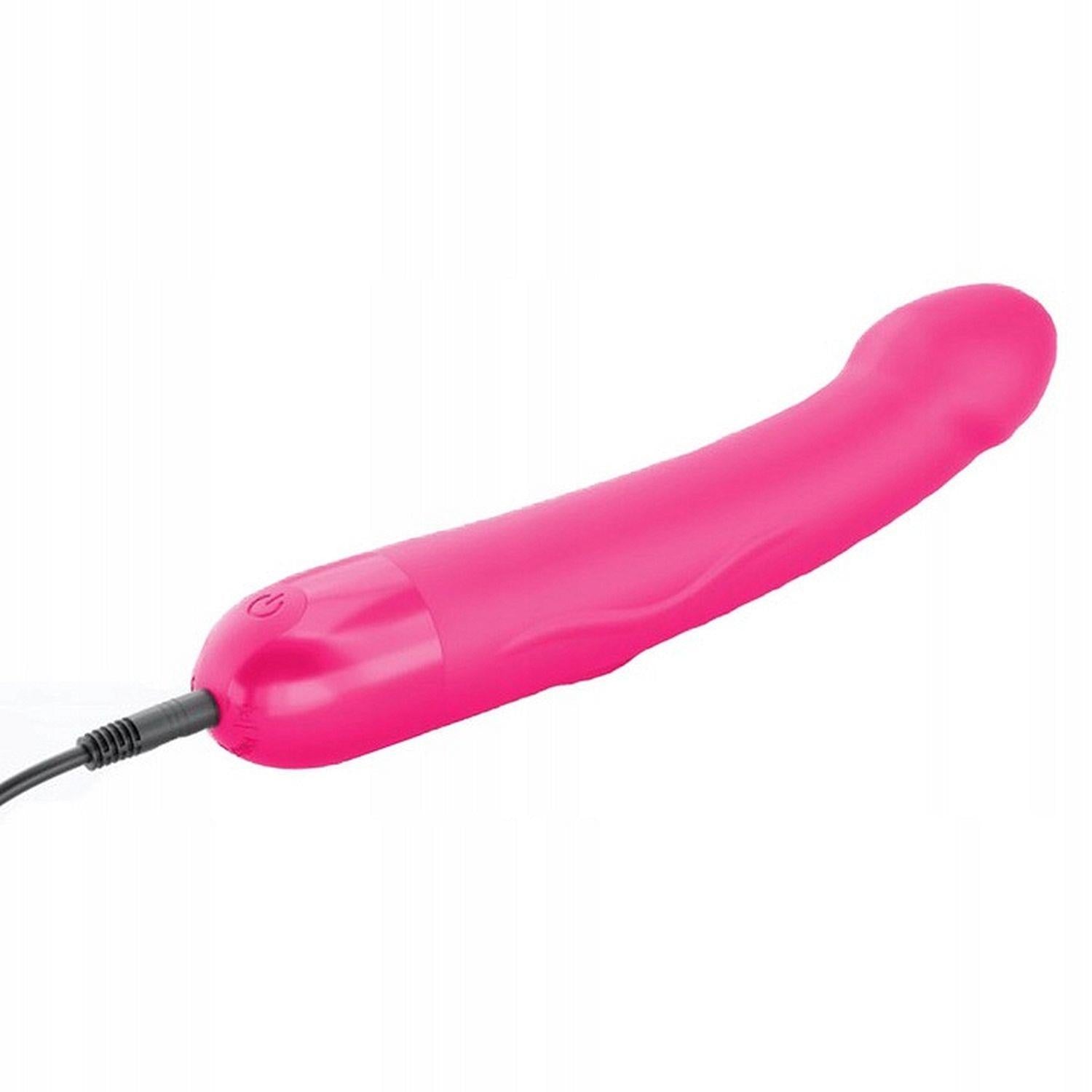 Vibrator realist Dorcel M din silicon magenta, 18 cm, USB