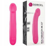 Vibrator realist Dorcel M din silicon magenta, 18 cm, USB
