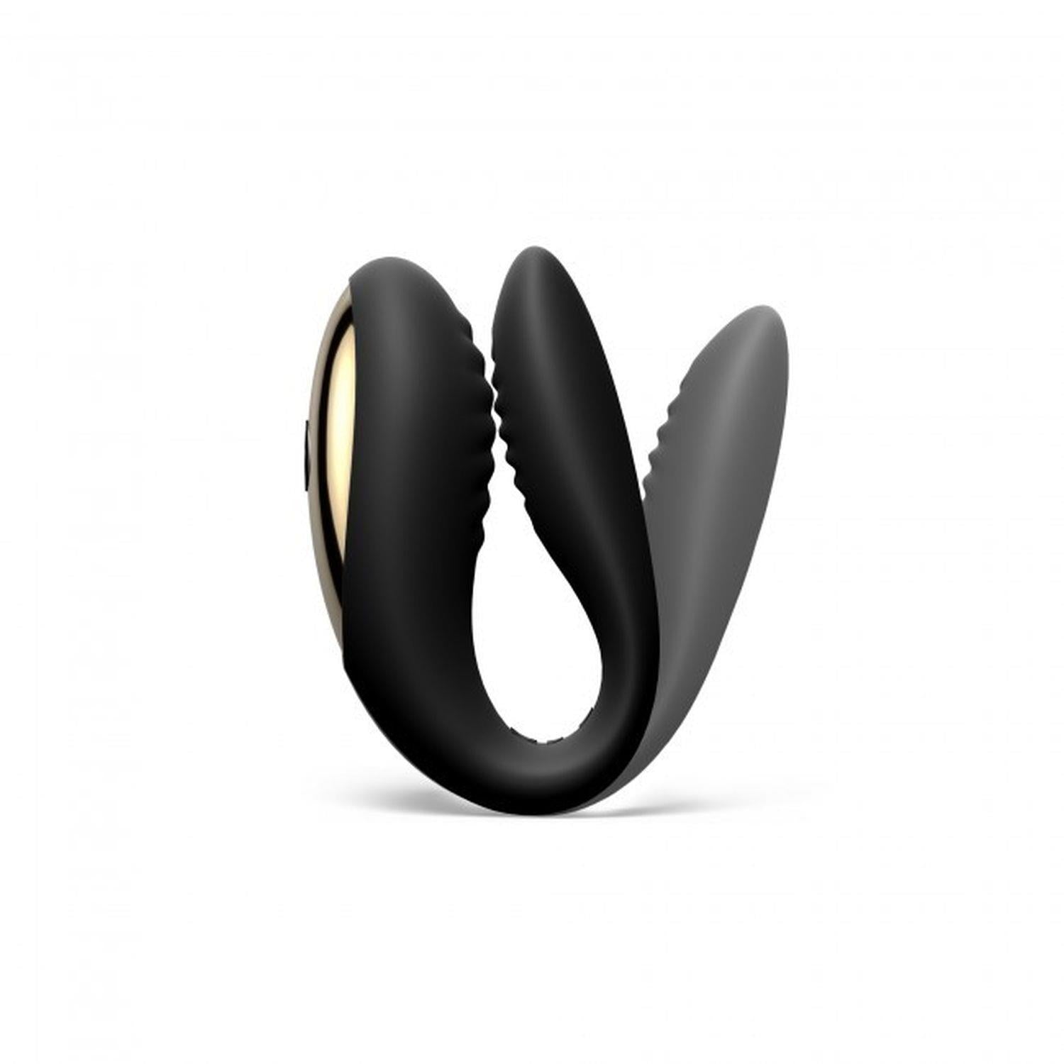 Vibrator Dorcel Perfect Lover pentru cupluri, silicon negru, USB, 8 cm